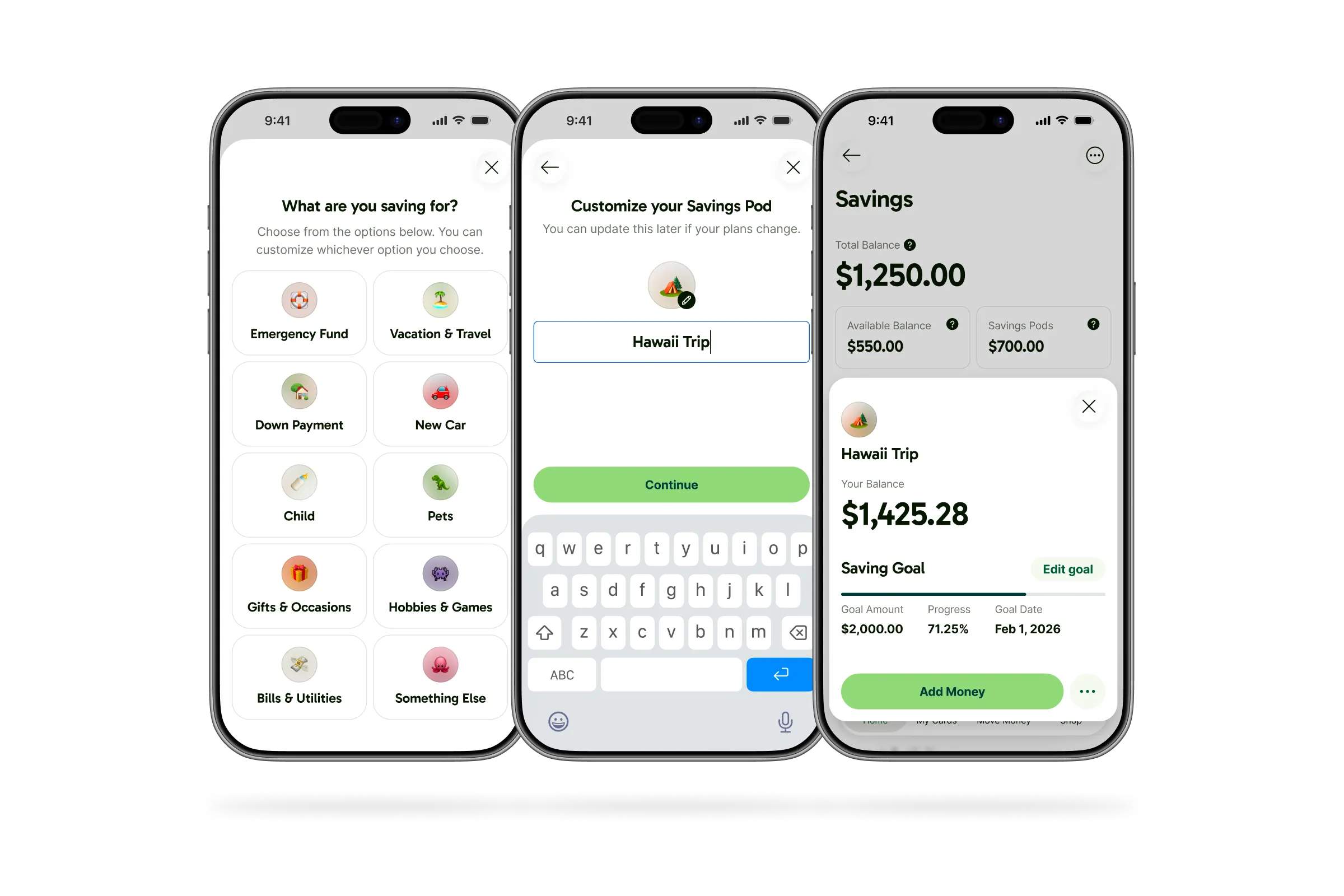 Savings Pods